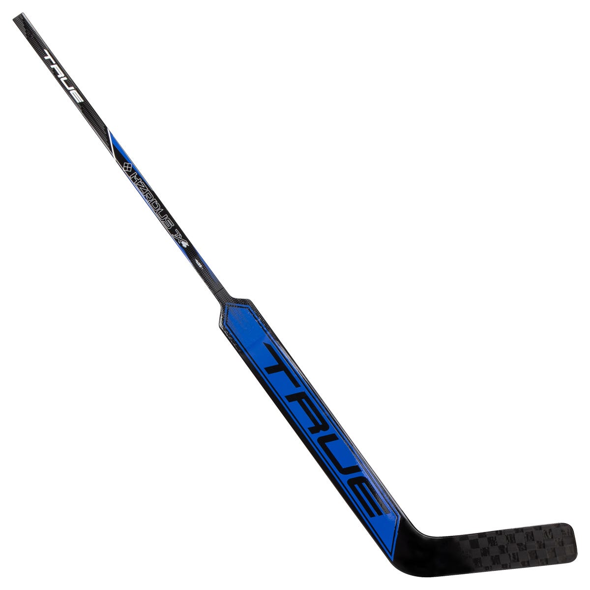 True HZRDUS 7X4 Senior Goalie Stick in Black/Royal Size 27in