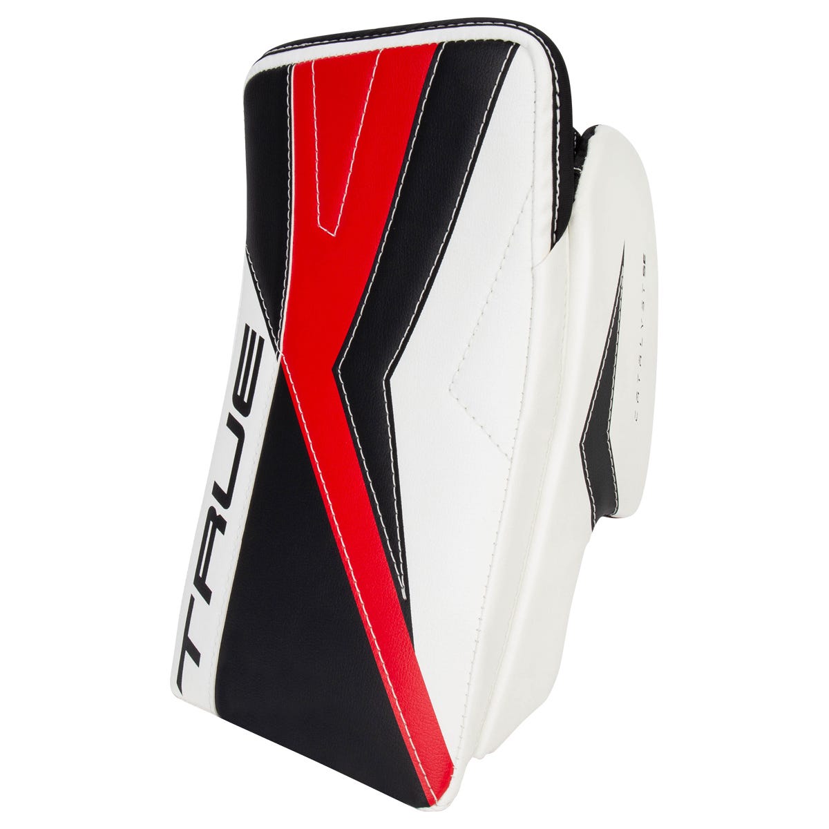 True Catalyst SE Junior Goalie Blocker in White/Black/Red