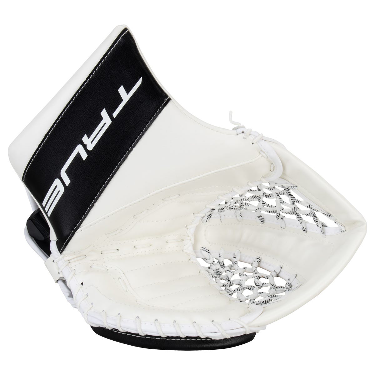 True HZRDUS 7X-L95 Intermediate Goalie Glove in White/Black