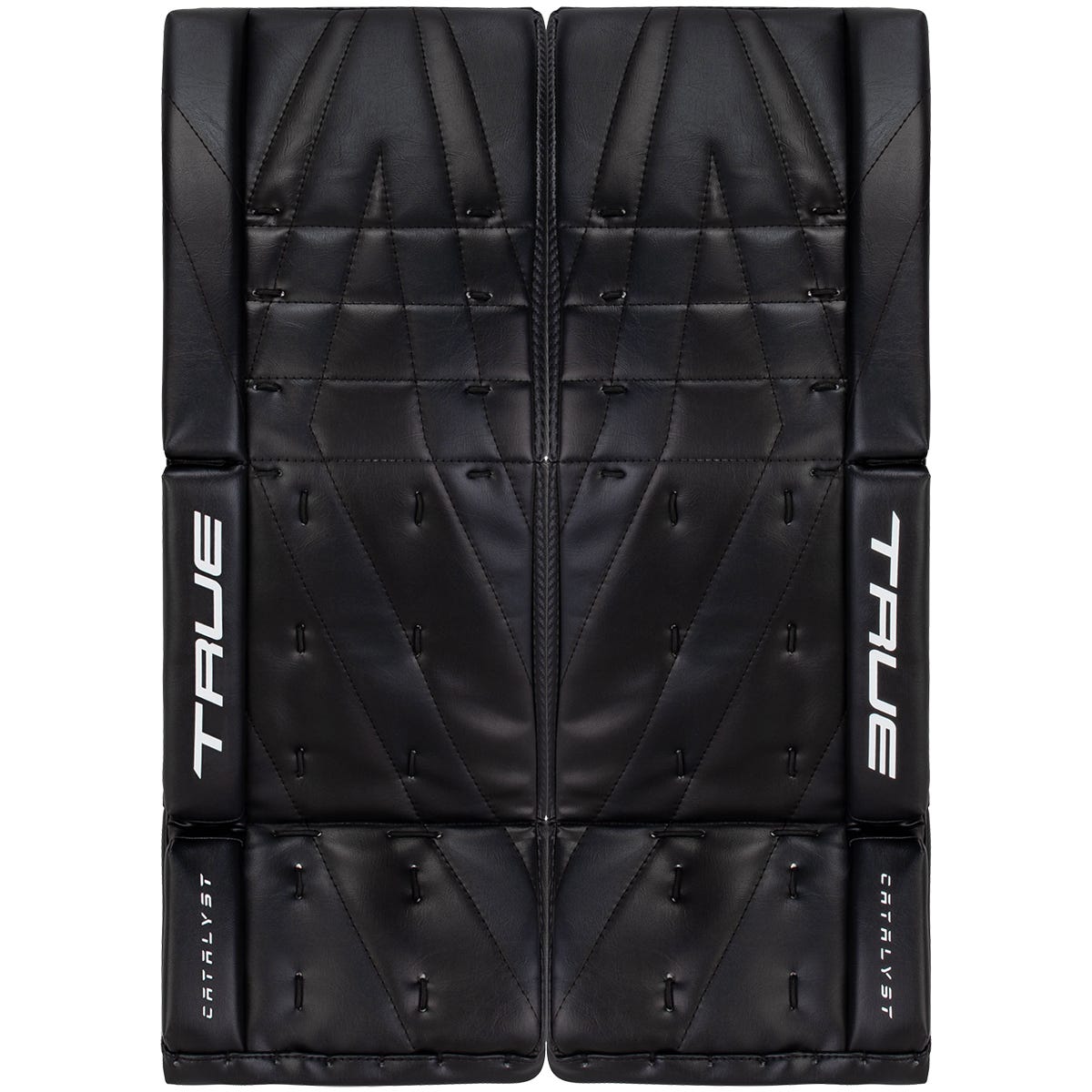 True Catalyst Junior Goalie Leg Pads in Black Size 24+2in