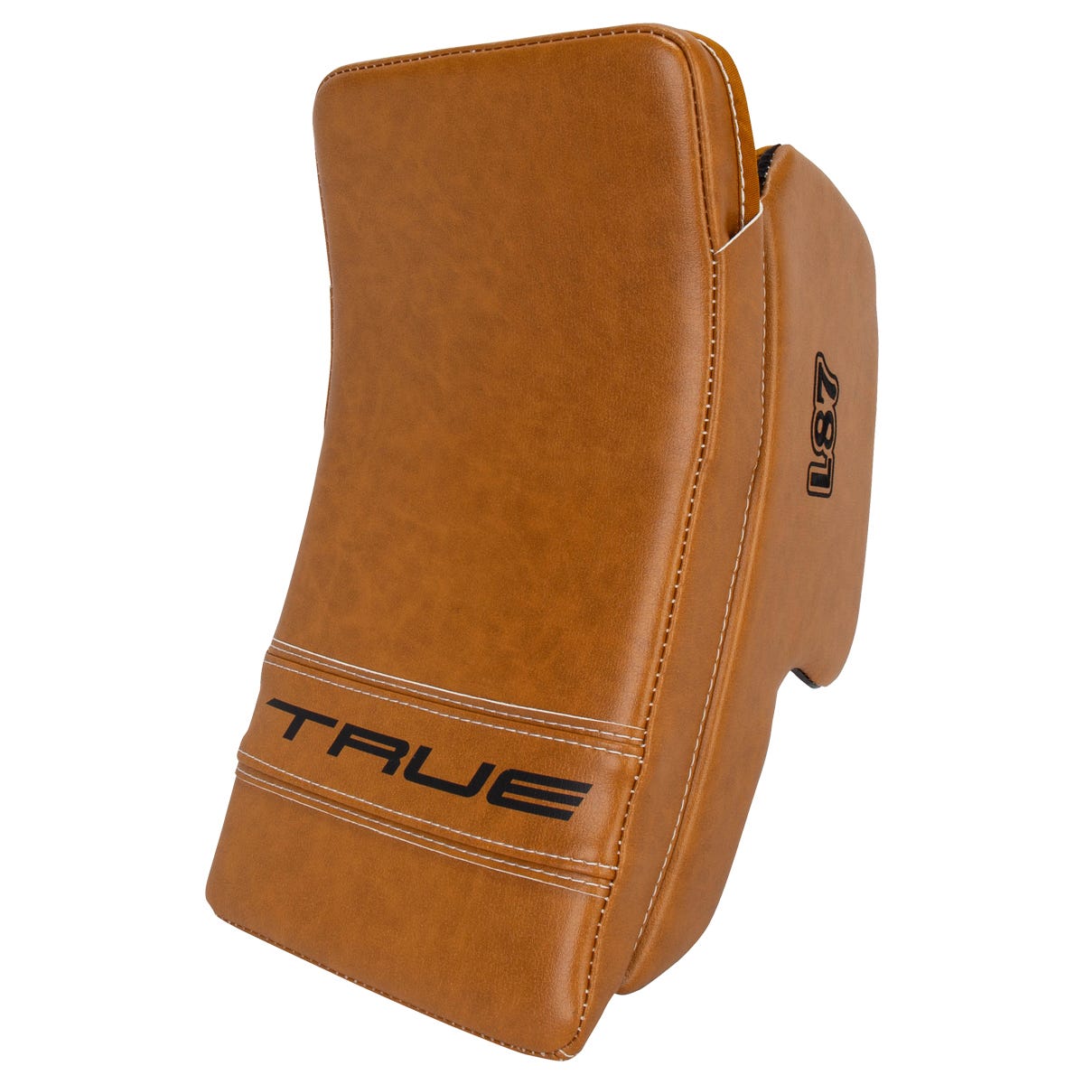 True Catalyst 7X-L87 Heritage Senior Goalie Blocker in Tan/Black