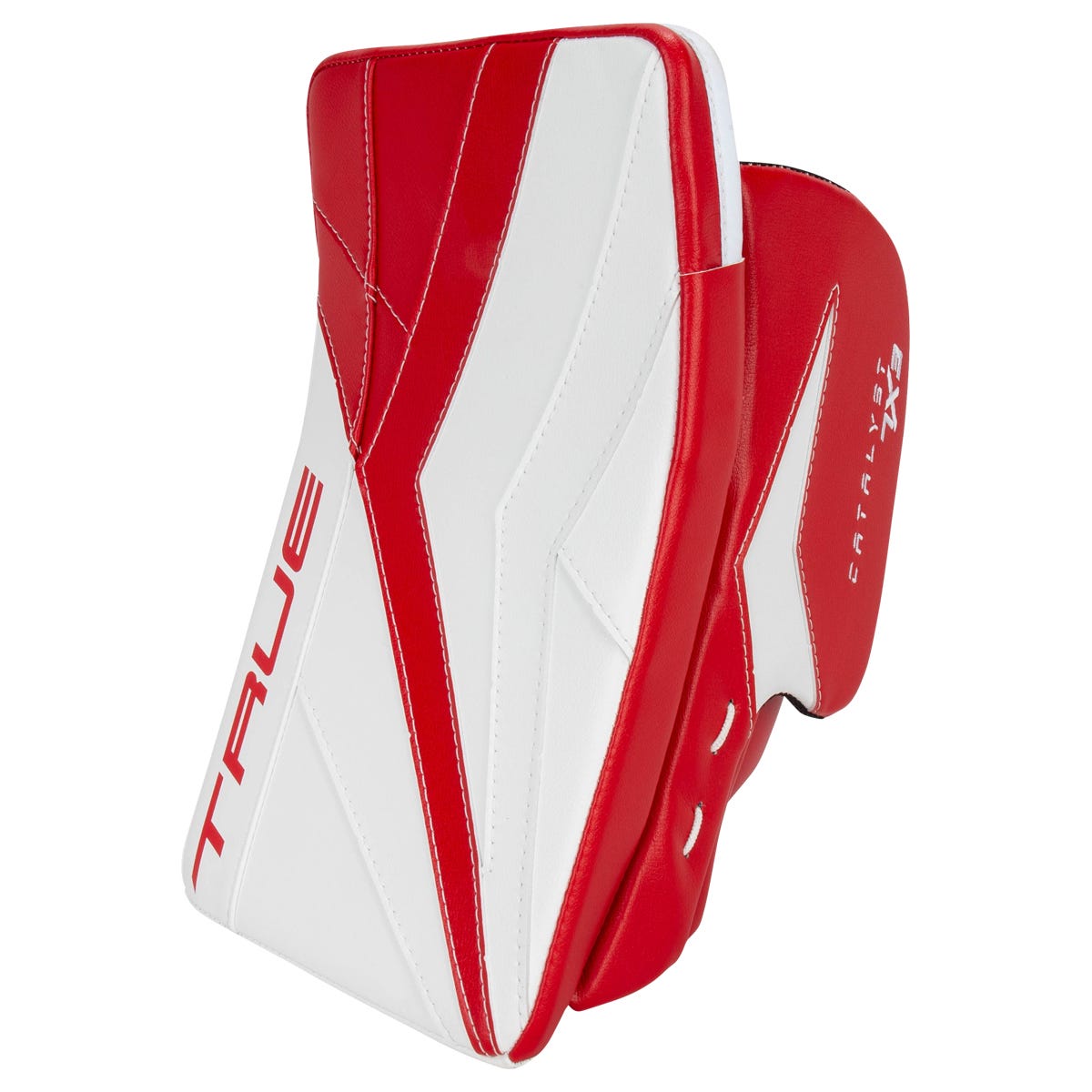 True Catalyst 7X3 Senior Goalie Blocker in Red