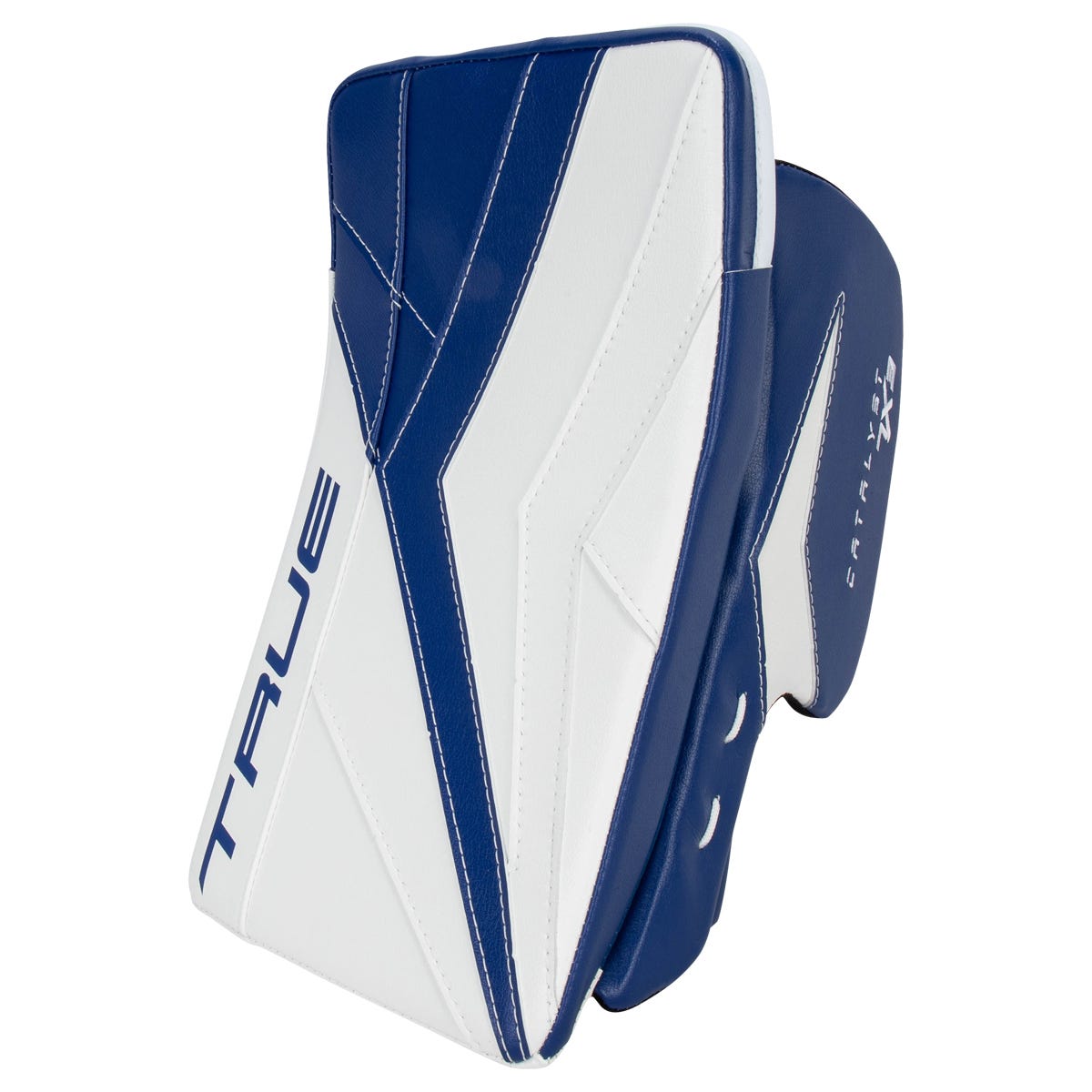 True Catalyst 7X3 Senior Goalie Blocker in Blue