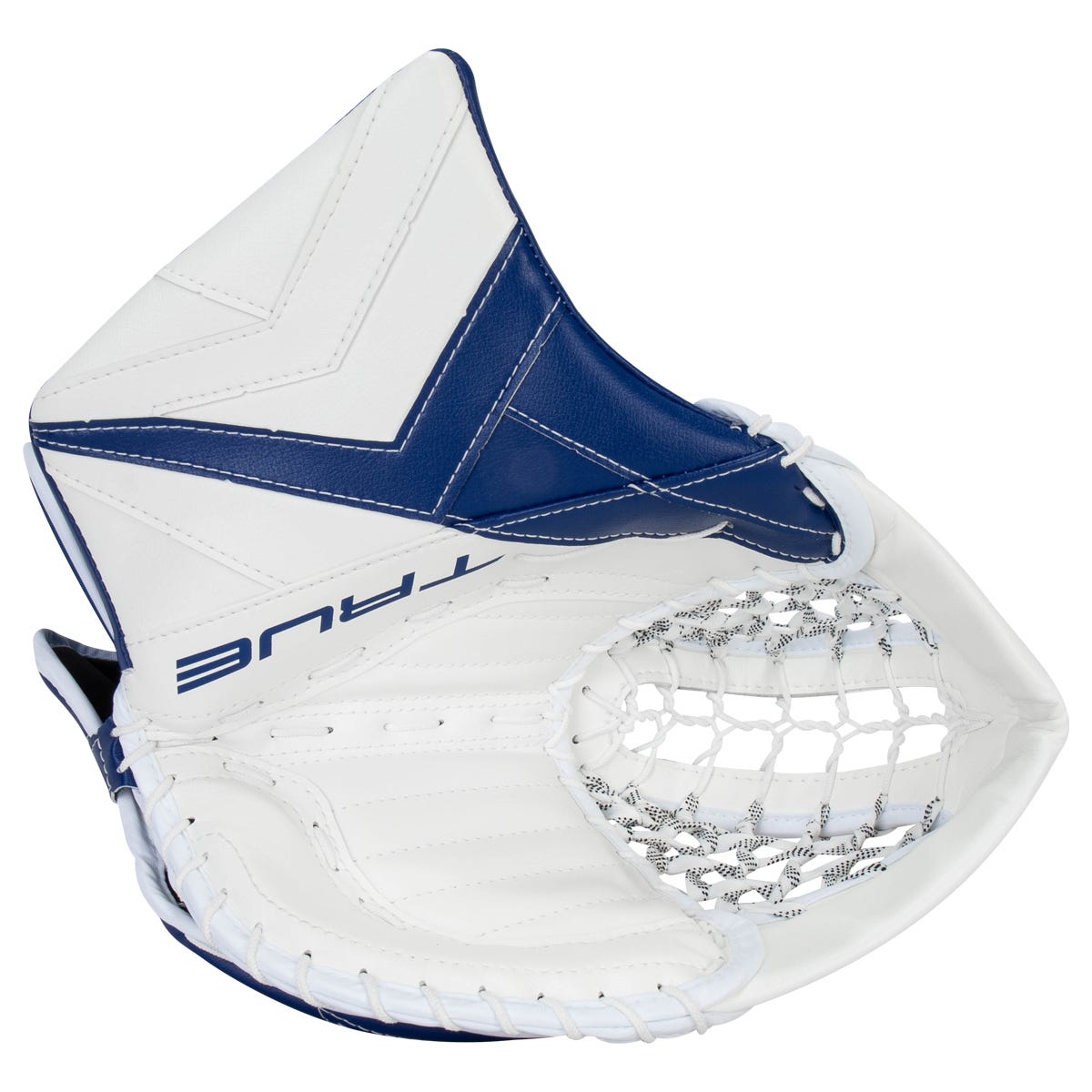 True Catalyst 7X3 Senior Goalie Glove in Blue
