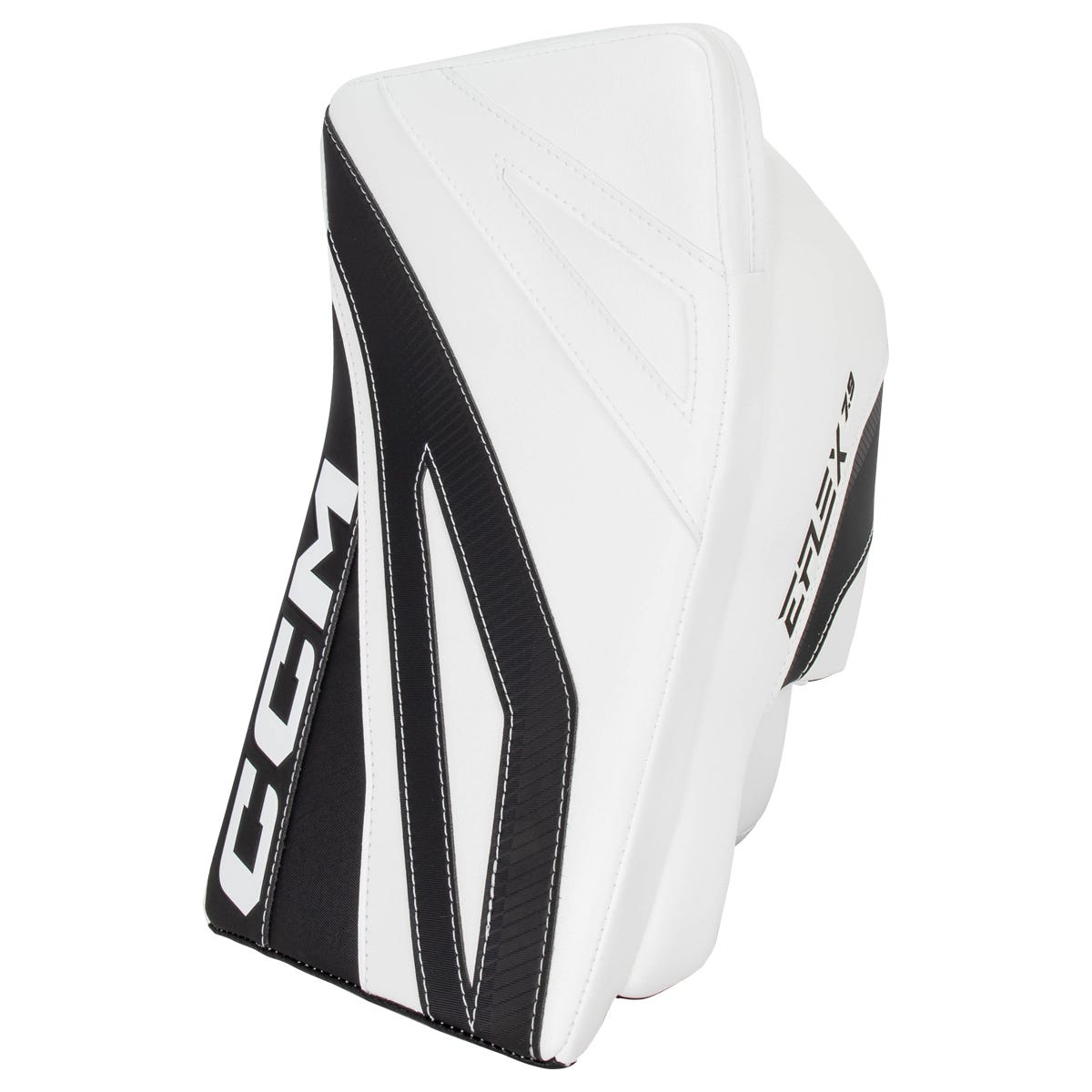 CCM EFLEX 7.9 Senior Goalie Blocker in White/Black