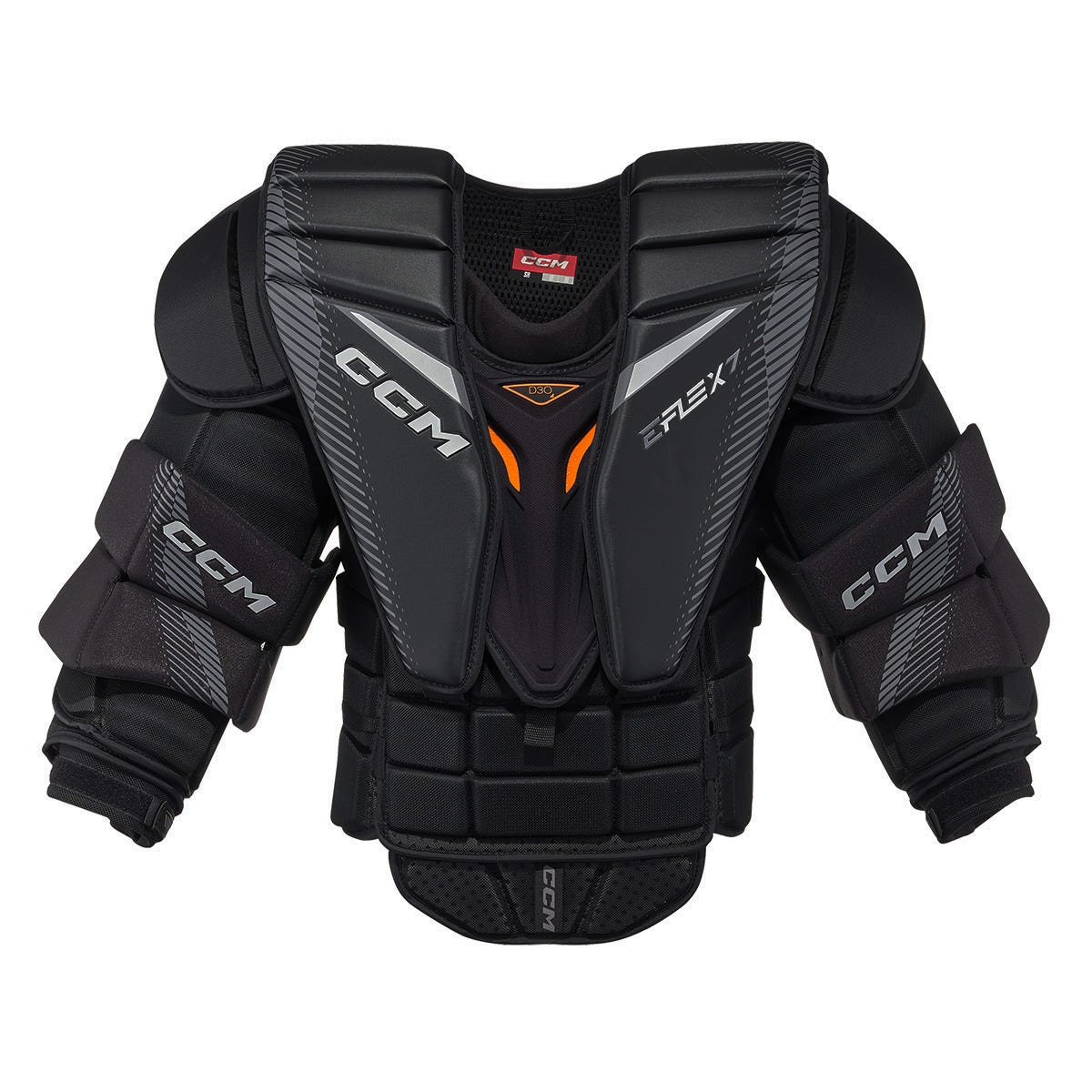 CCM EFLEX 7 Senior Goalie Chest & Arm Protector in Black Size Large