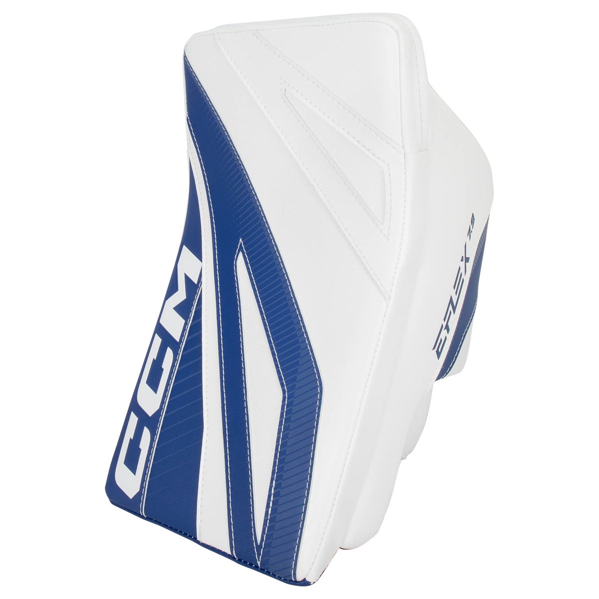 CCM EFLEX 7.9 Intermediate Goalie Blocker in Blue/White
