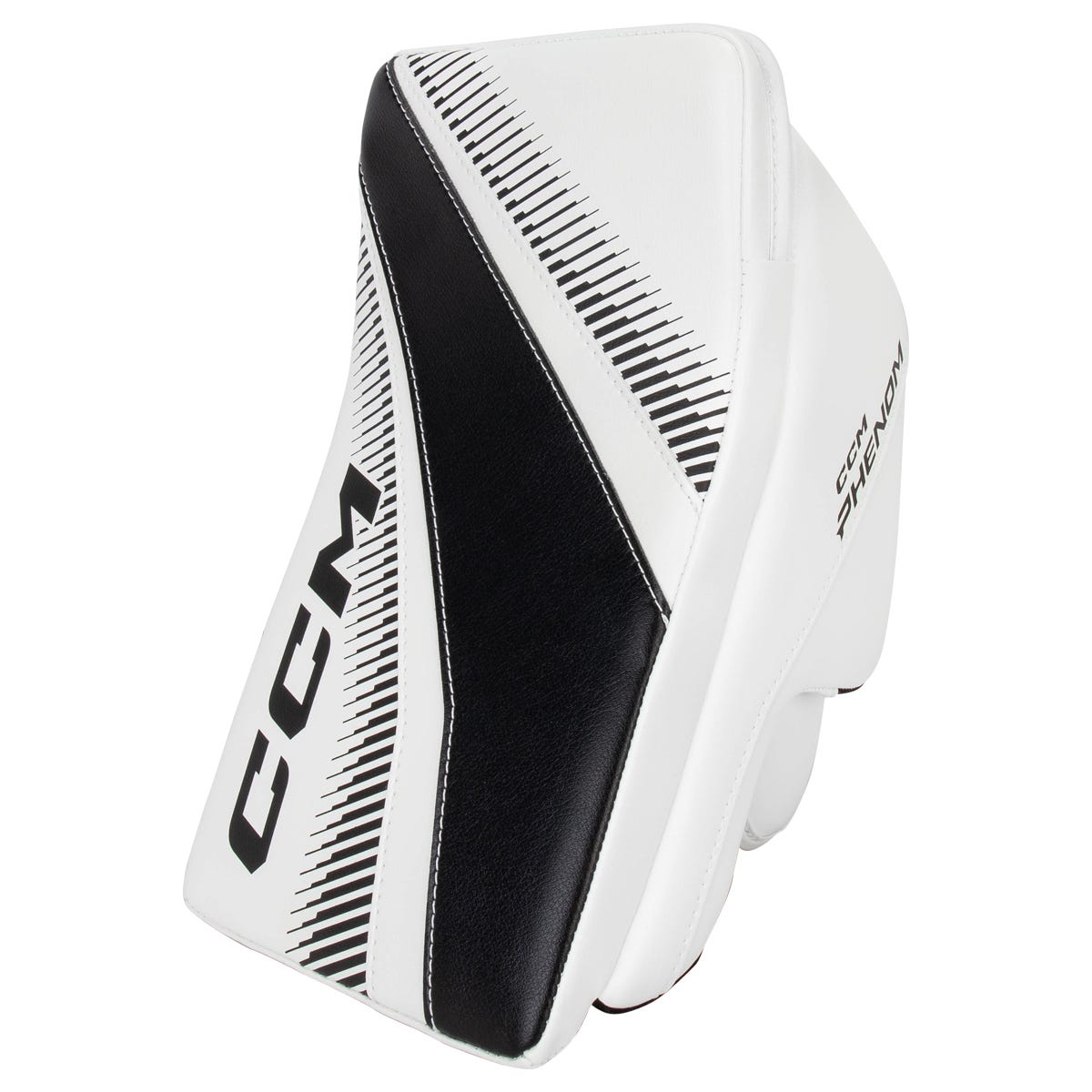 CCM Phenom Junior Goalie Blocker in White/Black
