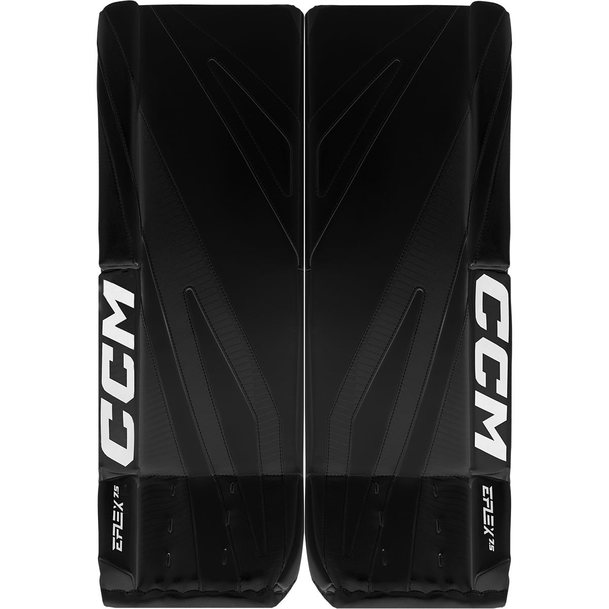 CCM EFLEX 7.5 Senior Goalie Leg Pads in Black Size 34+1in