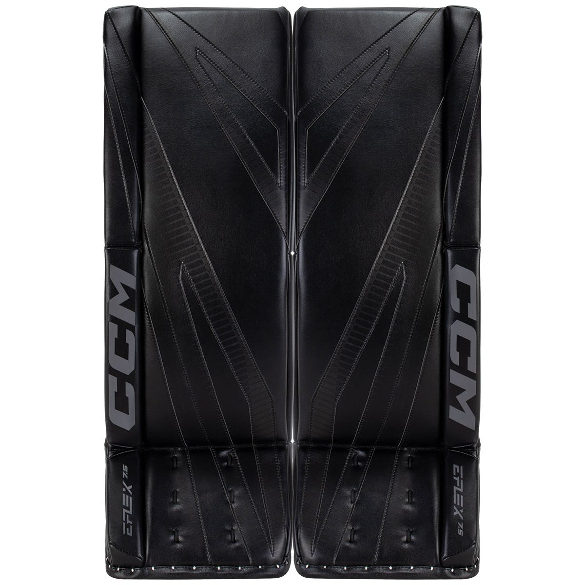 CCM EFLEX 7.5 Senior Goalie Leg Pads in Black Size 32+1in