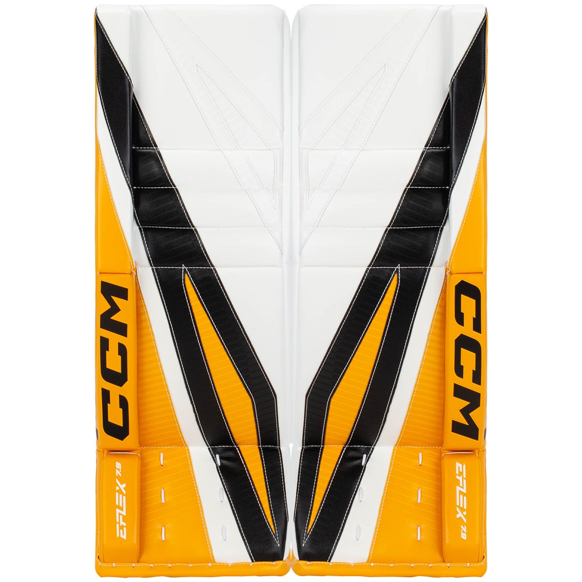 CCM EFLEX 7.9 Intermediate Goalie Leg Pads in Boston Size 31+1in