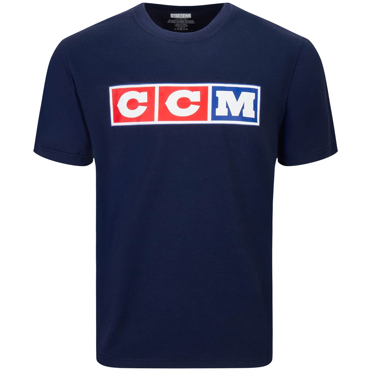 CCM Adult Vintage Short Sleeve T-Shirt in Navy Size X-Small