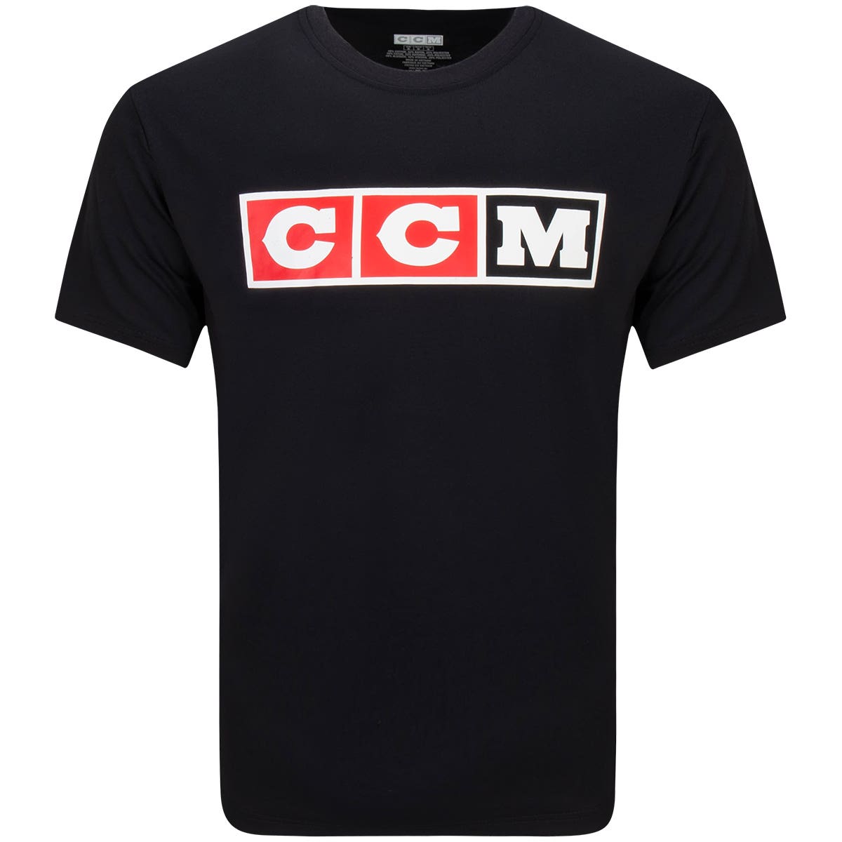 CCM Adult Vintage Short Sleeve T-Shirt in Black Size Small
