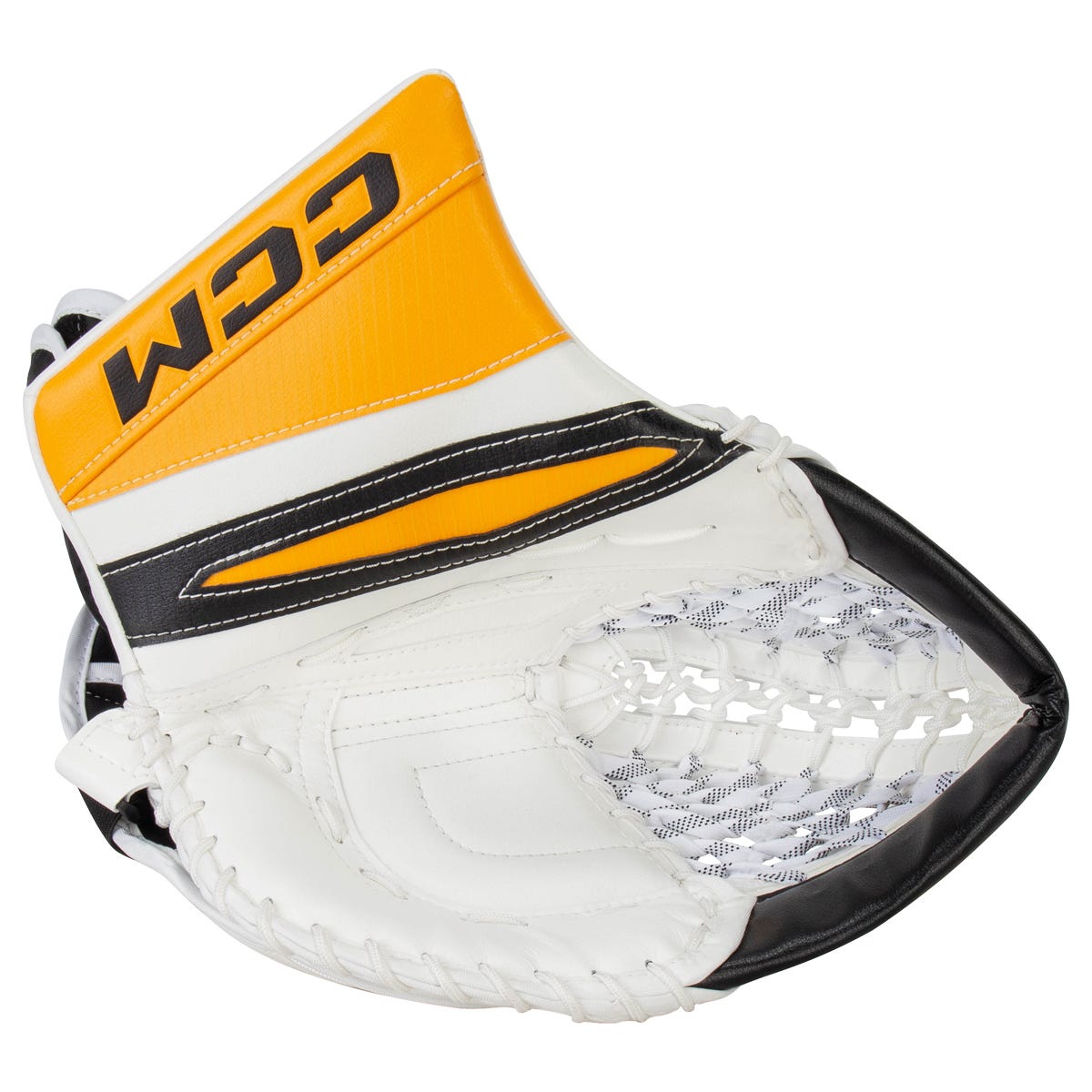 CCM EFLEX 7.9 Senior Goalie Glove in Black/Yellow