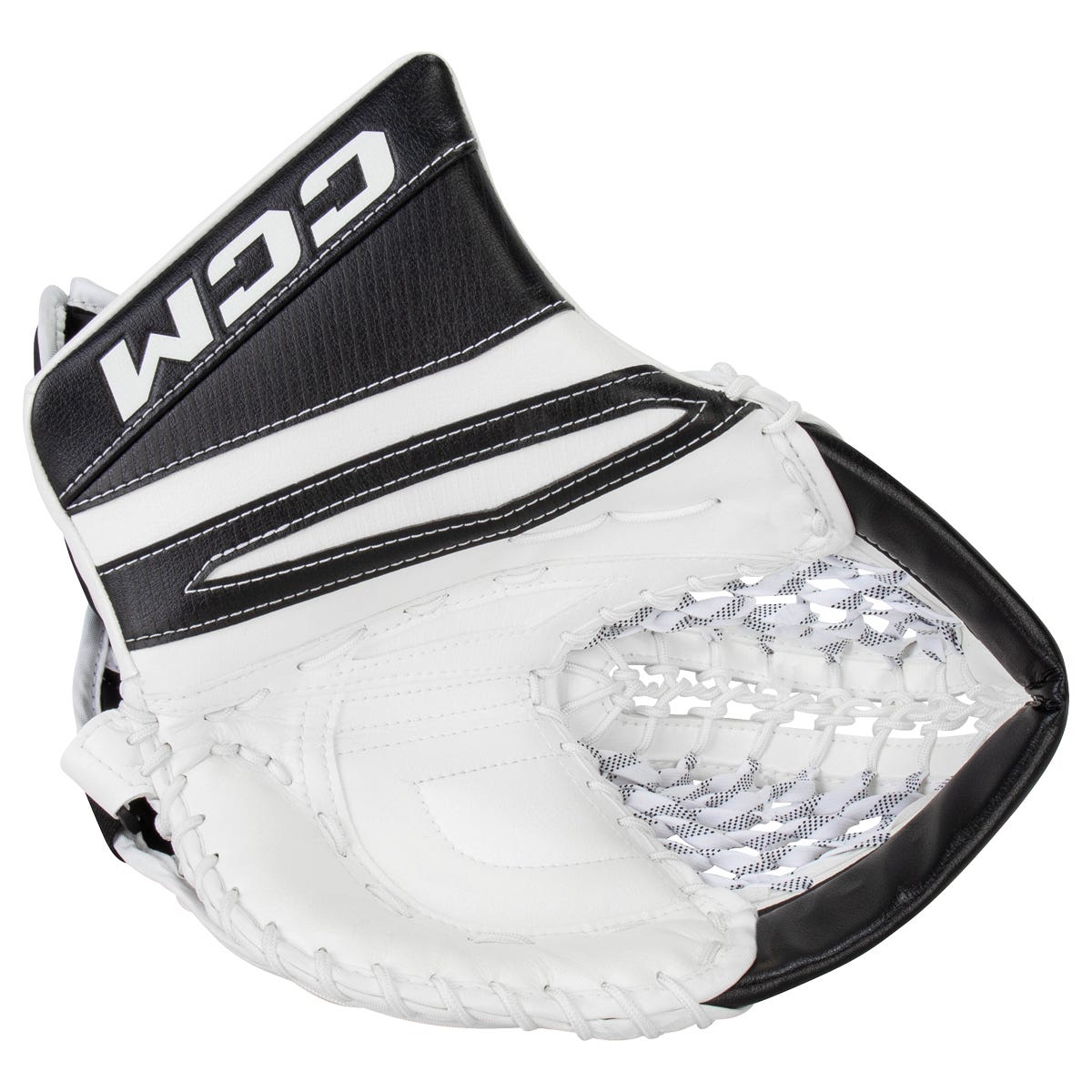 CCM EFLEX 7.9 Intermediate Goalie Glove in White/Black