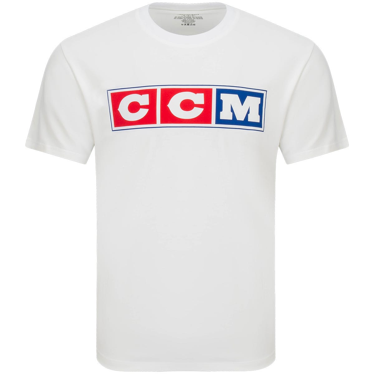 CCM Adult Vintage Short Sleeve T-Shirt in White Size X-Large