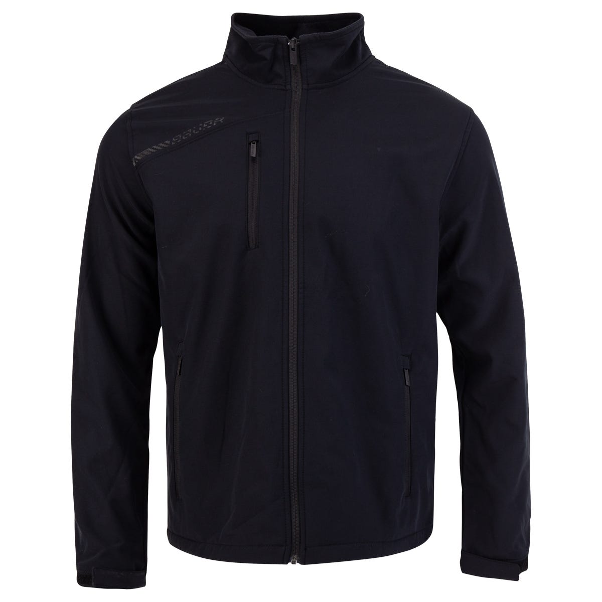 Bauer Team Softshell Senior Jacket - 17 Model | 100% Polyester in Black Size Small