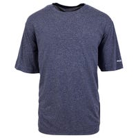 "Bauer Team Tech Senior Short Sleeve T-Shirt in Heather Navy Size Small"