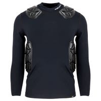"Bauer Elite Youth Goalie Padded Long Sleeve Shirt in Black Size Medium"