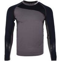 Bauer Pro Base Layer Youth Long Sleeve Training Shirt in Grey/Black Size Large