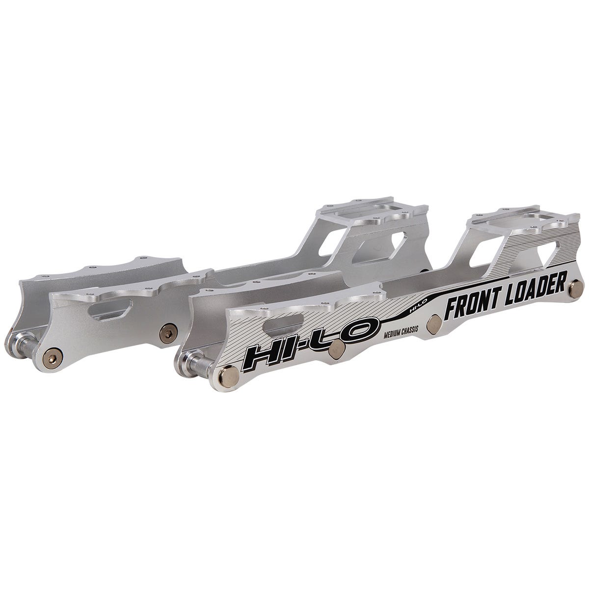 Bauer Hi-Lo Front Loader Roller Hockey Goalie Chassis in Silver