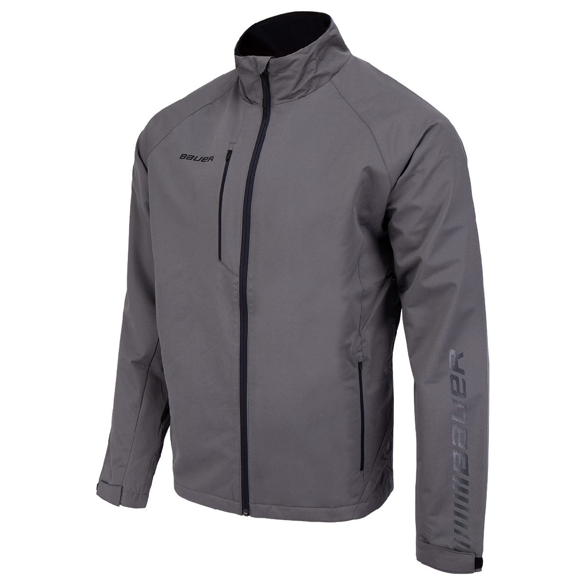 Bauer Supreme Lightweight Youth Jacket | 100% Polyester in Grey Size X-Large