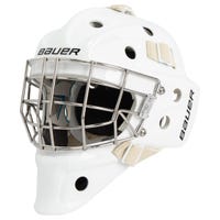Bauer 940 Junior Certified Straight Bar Goalie Mask in White