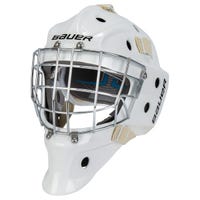 Bauer 930 Senior Certified Straight Bar Goalie Mask in White Size Small/Medium