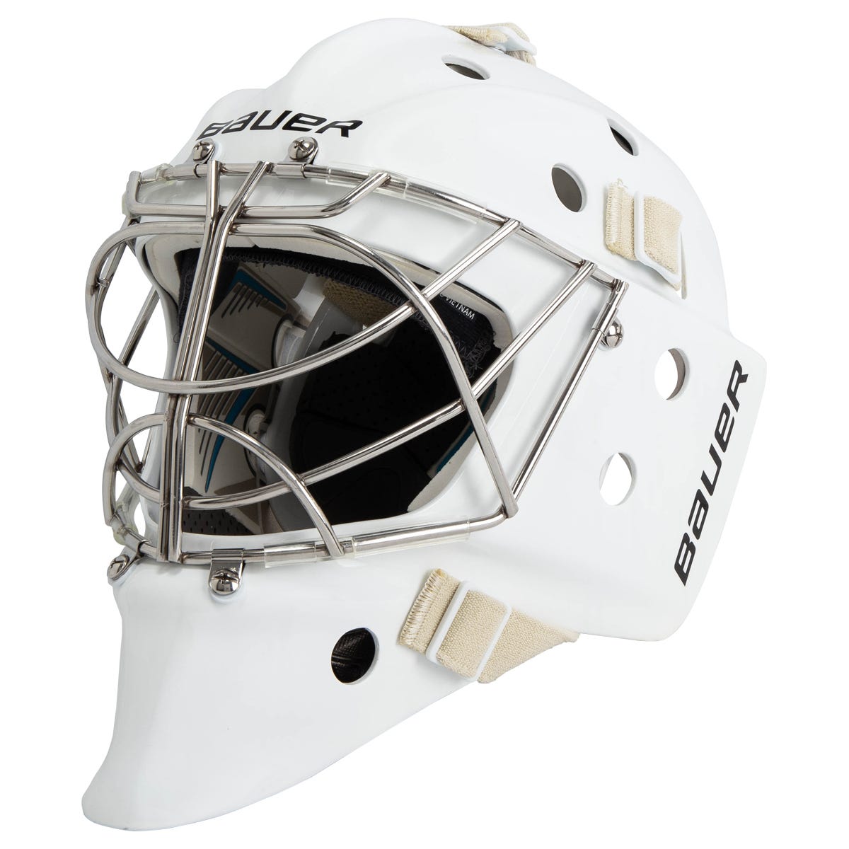 Bauer 950 Senior Non-Certified Cat Eye Goalie Mask in White Size Large