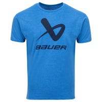 "Bauer Core Lockup Crew Senior Short Sleeve T-Shirt in Blue Size XX-Large"