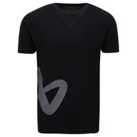 Bauer Side Icon Senior Short Sleeve T-Shirt in Black Size Small