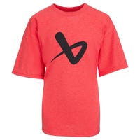 "Bauer Core Crew Youth Short Sleeve T-Shirt in Red Size Large"