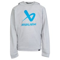 "Bauer Core Lockup Youth Pullover Hoodie in Grey Size Medium"