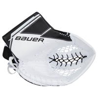 Bauer Supreme M5 Pro Intermediate Goalie Glove in White/Black