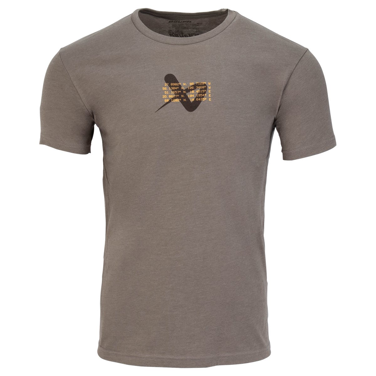 "Bauer Worldwide Senior Short Sleeve T-Shirt in Olive Size Medium"