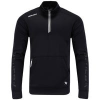 "Bauer Team Fleece Half Zip Adult Sweatshirt in Black Size X-Small"