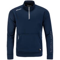 Bauer Team Fleece Half Zip Adult Sweatshirt in Navy Size Large