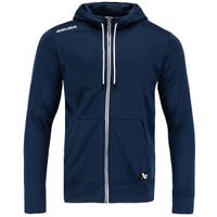 "Bauer Team Fleece Full Zip Adult Sweatshirt in Navy Size XX-Large"