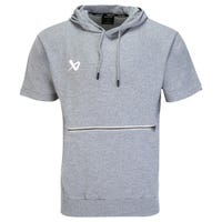 Bauer FLC Senior Short Sleeve Pullover Hoodie Sweatshirt in Grey Size Small