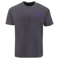 "Bauer Senior Acid Wash Box Short Sleeve T-Shirt in Grey Size Small"