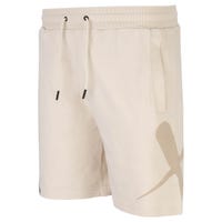 Bauer French Terry Knit Senior Shorts in Off White Size Medium