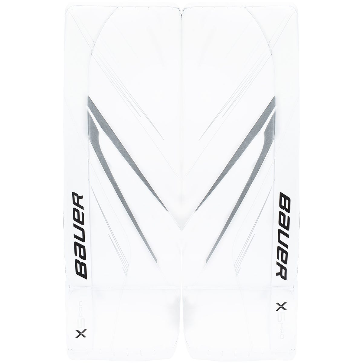 Bauer Vapor X5 Pro Senior Goalie Leg Pads in White Size Medium
