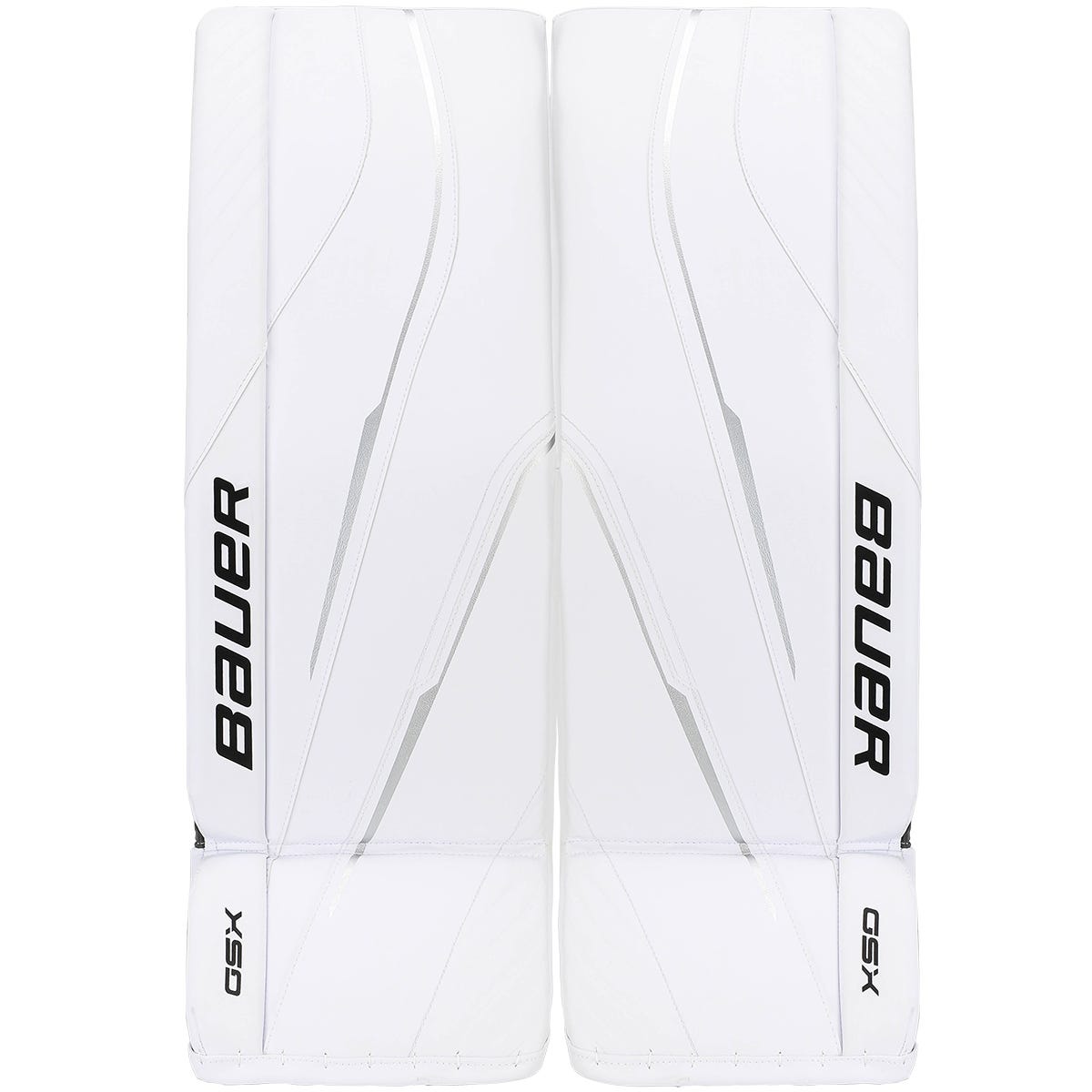 Bauer GSX Senior Goalie Leg Pads - 2023 Model in White Size Large