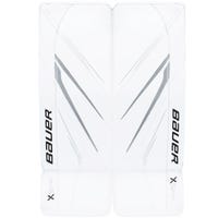 Bauer Vapor X5 Pro Intermediate Goalie Leg Pads in White Size X-Small