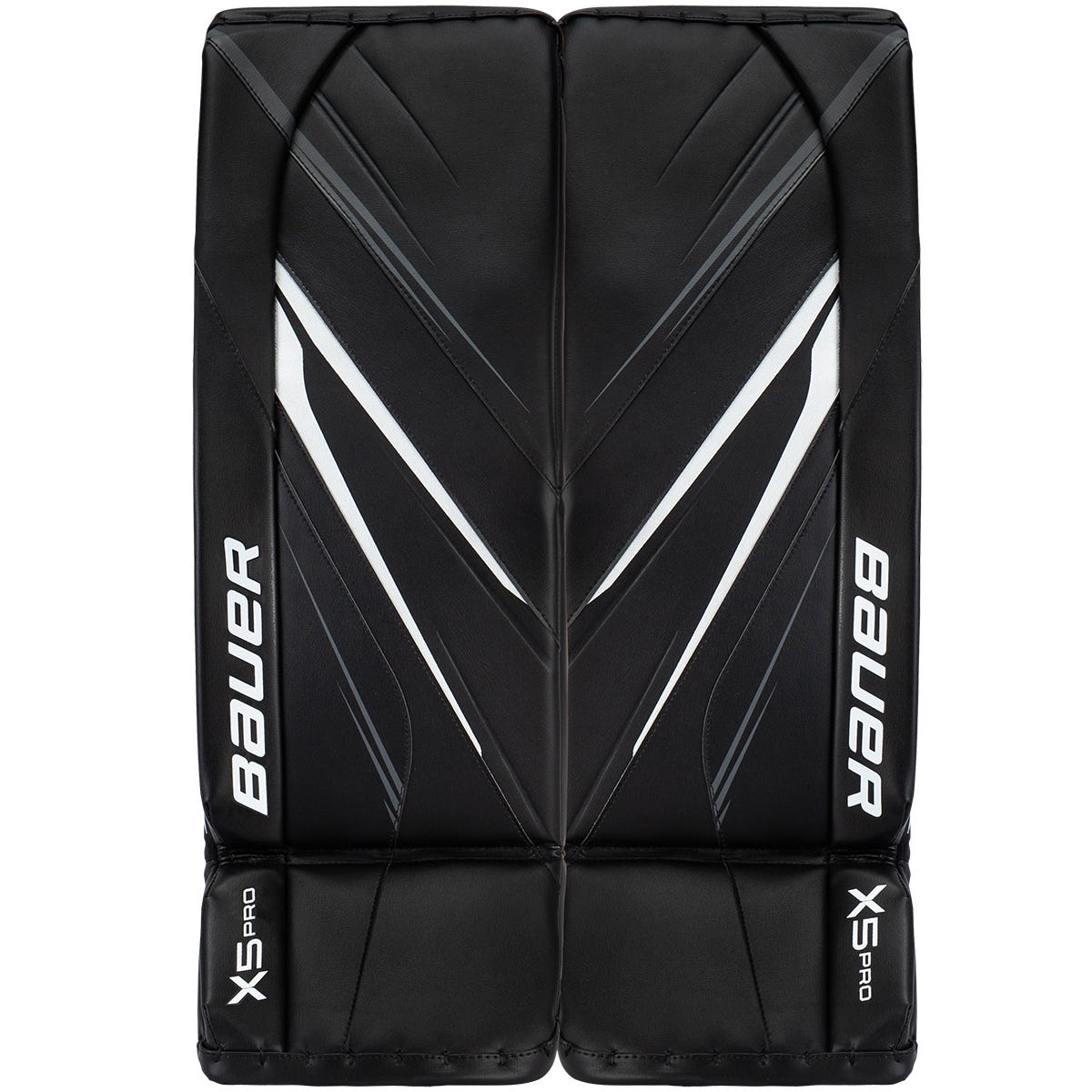 Bauer Vapor X5 Pro Intermediate Goalie Leg Pads in Black Size Medium