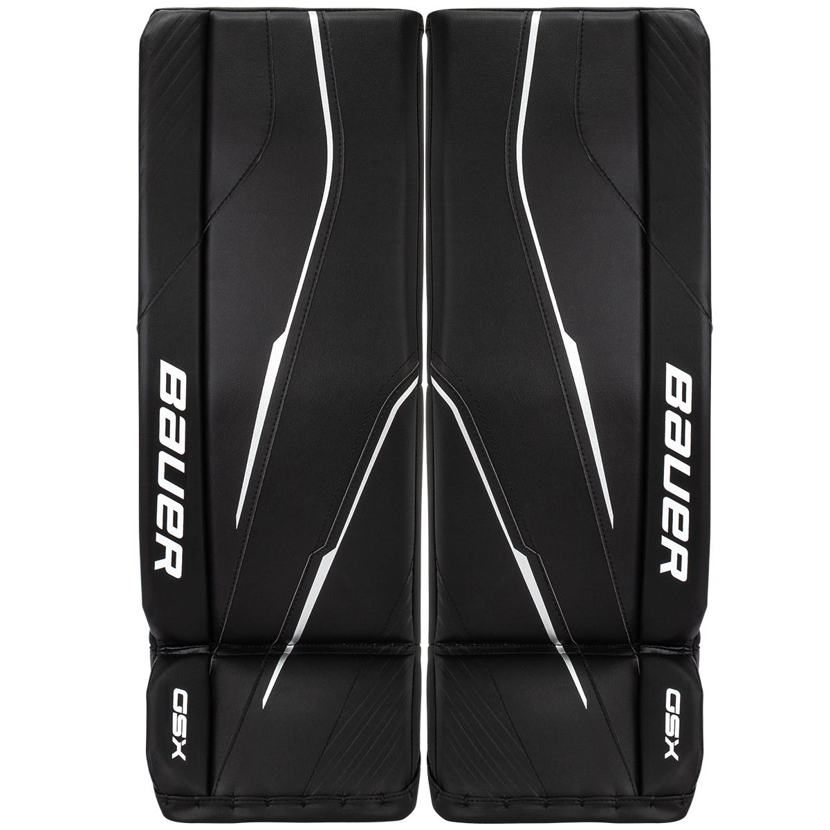 Bauer GSX Junior Goalie Leg Pads - 2023 Model in Black Size Large