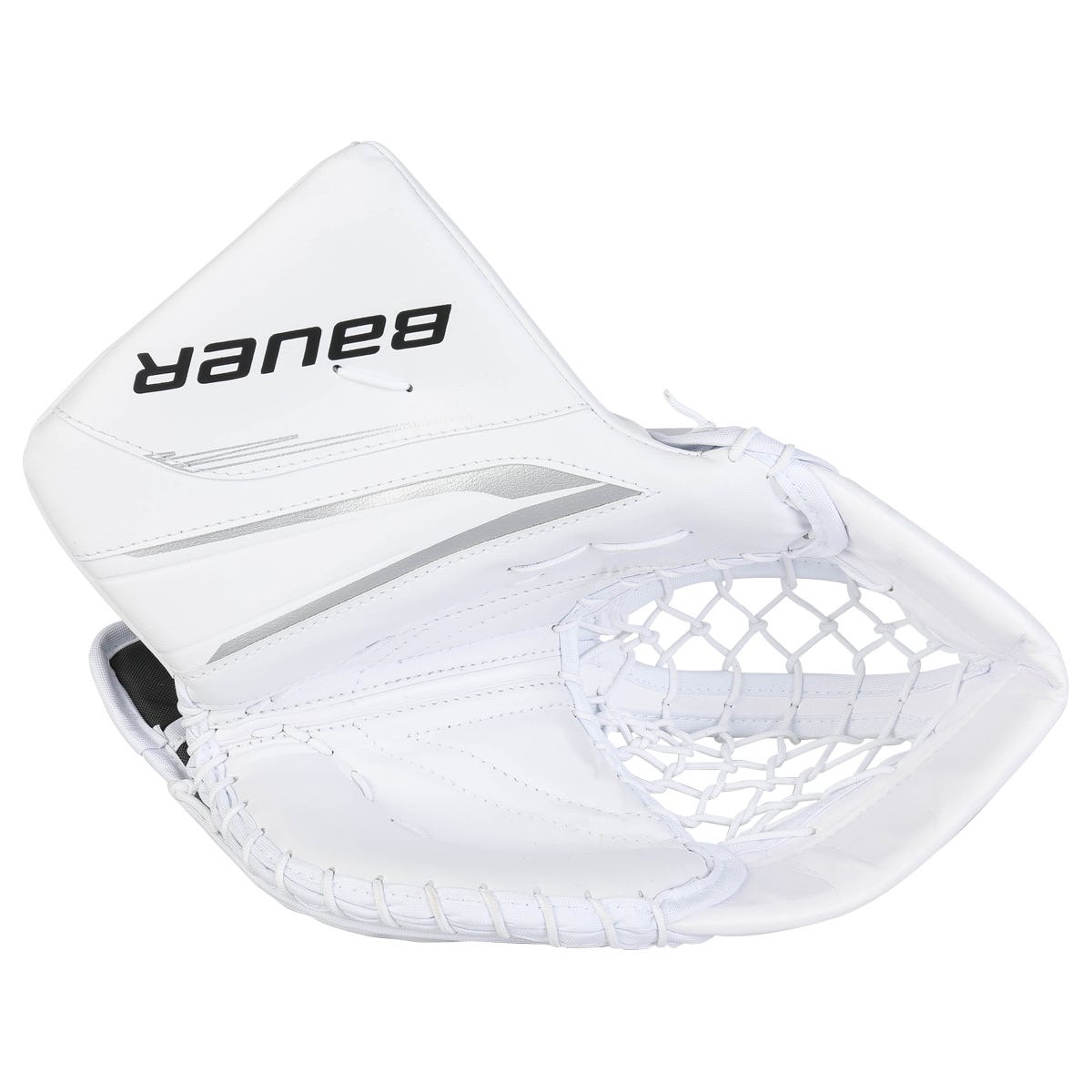 Bauer Vapor X5 Pro Intermediate Goalie Glove in White