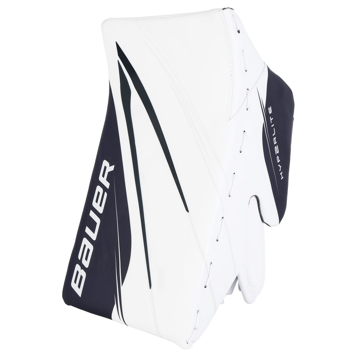 Bauer Vapor Hyperlite 2 Senior Goalie Blocker in White/Navy
