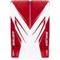 Bauer Vapor X5 Pro Senior Goalie Leg Pads in White/Red Size X-Small