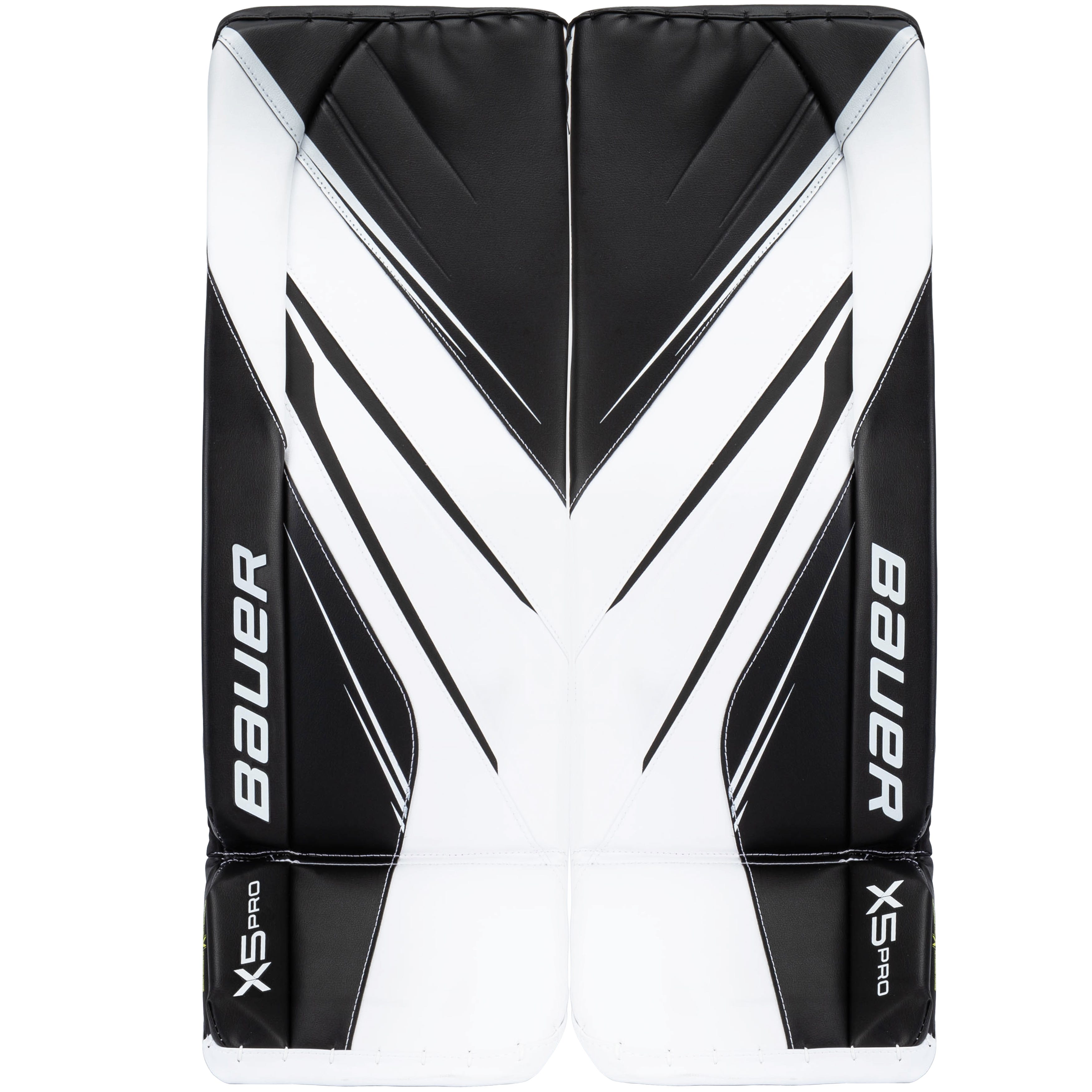Bauer Vapor X5 Pro Intermediate Goalie Leg Pads in White/Black Size Medium